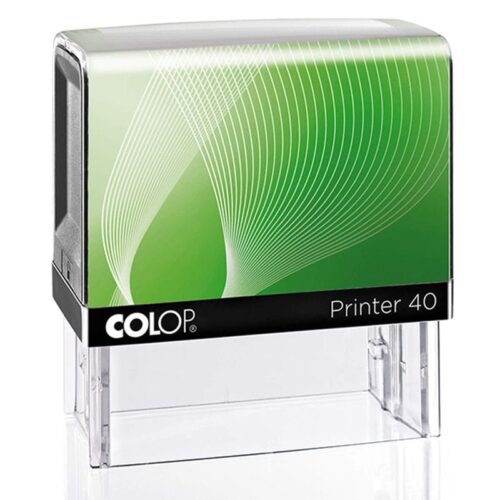 impressora-colop-40-verde Impressora automática de selos de borracha colop 40